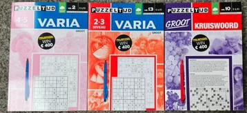 Puzzeltijd 2x Varia 1x Kruiswoordpuzzel  beschikbaar voor biedingen
