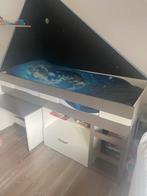 Half hoogslaper, Huis en Inrichting, Slaapkamer | Stapelbedden en Hoogslapers, 90 cm, Gebruikt, Ophalen of Verzenden, Hoogslaper