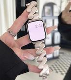 Horlogebandje voor Apple Watch, Zwart, Ophalen of Verzenden, Zo goed als nieuw, Conditie