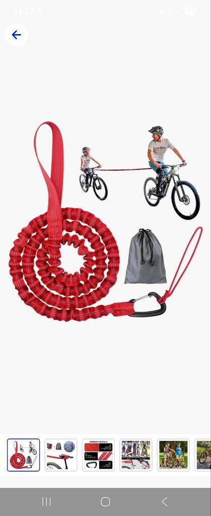 Fiets Tow Rope - Veilig en Plezierig Fietsen met Kinderen, Fietsen en Brommers, Fietsaccessoires | Aanhangers en Karren, Nieuw