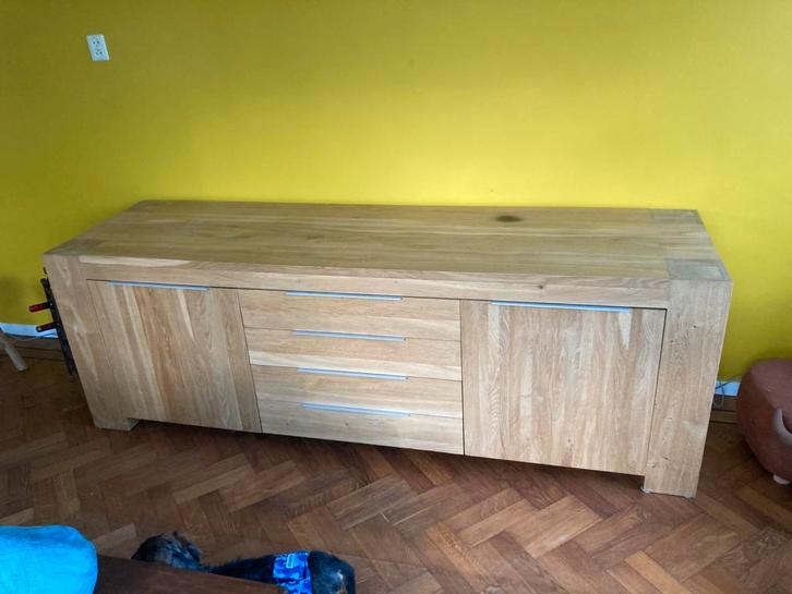 Eikendressoir 64 diep 229 lang 78 hoog, Huis en Inrichting, Kasten | Dressoirs, Zo goed als nieuw, Ophalen of Verzenden