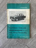 Vraagbaak VW, Volkswagen 1500 Coach, Variant, Karmann Ghia, Ophalen of Verzenden