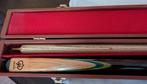 Orchid Snookerkeu met Prachtige Inlays in houten koffer., Sport en Fitness, Biljarten en Poolen, Ophalen of Verzenden, Zo goed als nieuw