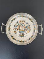 Dienblad met opstaande tinnen rand (Delfts aardewerk), Ophalen, Nieuw, Rond, Overige materialen