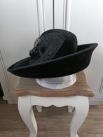 Zwarte hoed, maat 54, 55 cm (S, 6⅞ inch) of minder, Hoed, Ophalen of Verzenden, Onbekend