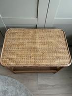 Rotan tafeltje, Huis en Inrichting, Banken | Voetenbanken en Poefen, Ophalen, Gebruikt, Rechthoekig, 50 tot 75 cm