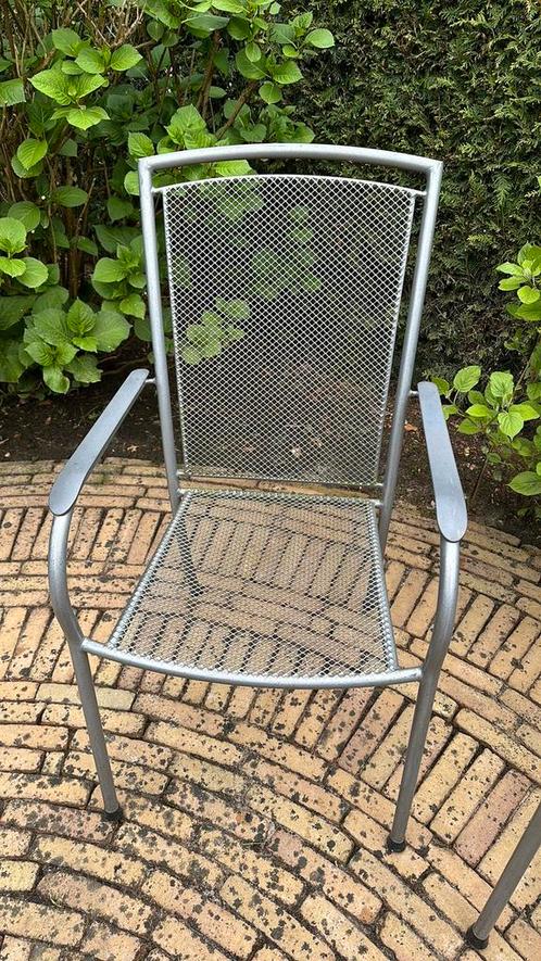 4 Kettler tuinstoelen strekmetaal opknappers, Tuin en Terras, Tuinstoelen, Gebruikt, Ophalen of Verzenden