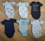 8 Hema rompers korte mouwen maat 62/68, Ophalen of Verzenden, Gebruikt, Maat 62
