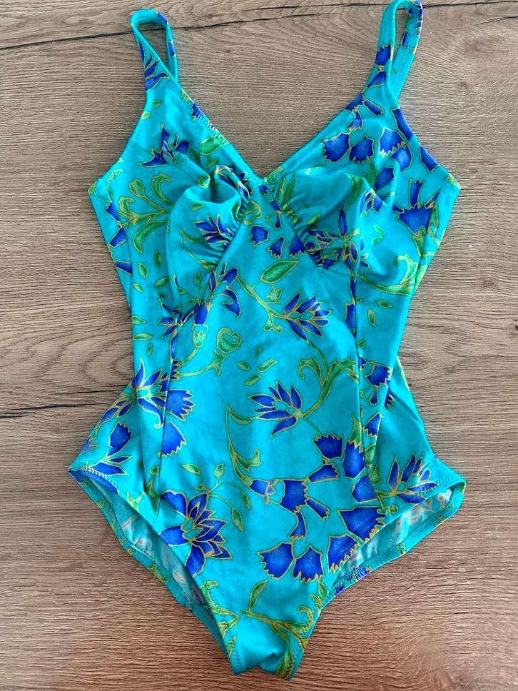Empreinte 42C badpak turquoise print izgst, Kleding | Dames, Badmode en Zwemkleding, Zo goed als nieuw, Badpak, Overige kleuren