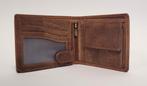 Havik portemonnee van leer portefeuille bruin leder wallet, Overige merken, Info@deconoord.nl, Bruin, Deco Noord