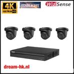 8MP Dahua Starlight WizSense IP POE set/4CH NVR+4x cameras