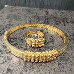 Gouden armband met ring set 18 karaat goud nieuw, Ophalen of Verzenden, Zo goed als nieuw, Goud, Dame