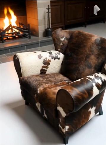 Loveseat Venice Tricolor Koeienhuid beschikbaar voor biedingen