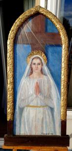 Jenny TVERMOES (1867-1944) Madonna 1929, olieverf op panel, Verzenden