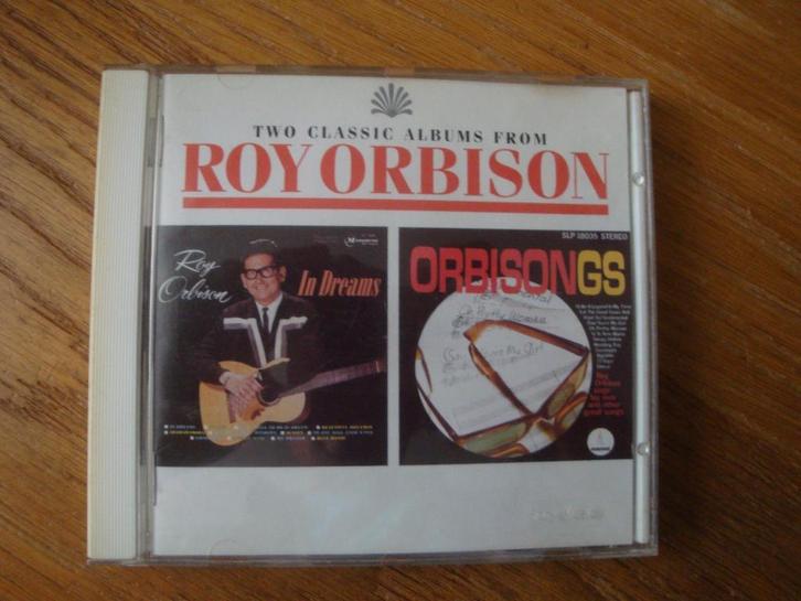 Roy Orbison - In Dreams / Orbisongs (2 lps op 1 cd / 24 tr.), Cd's en Dvd's, Cd's | Rock, Zo goed als nieuw, Poprock, Ophalen of Verzenden