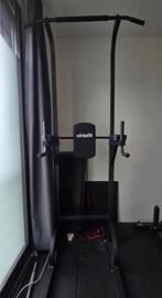 Multifunctionele pullup bar met dip station (verstelbaar), Sport en Fitness, Ophalen, Zo goed als nieuw, Metaal, Krachtstation