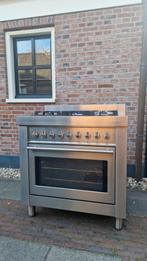 Solitair gasfornuis met elektrische oven, Witgoed en Apparatuur, Fornuizen, Ophalen, Gebruikt, 60 cm of meer, Gas