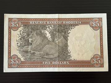 Rhodesië / RHODESIA 5 Dollars 1976, P-36a  - 1 mrt. 1976 beschikbaar voor biedingen