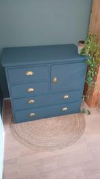 Gerestylede commode ,ladekast, donkergrijs, Ophalen, Gebruikt, 50 tot 70 cm, 100 cm of meer