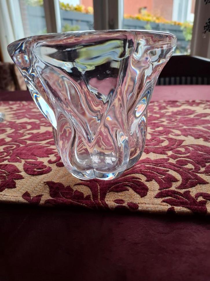 Kristallen Vaas Saint Lambert - Biedermeier Stijl, Antiek en Kunst, Antiek | Glas en Kristal, Ophalen of Verzenden