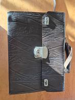 Vintage leren tas, Gebruikt, Bruin, Leer, Ophalen