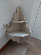 Brocante houten hoekschap – shabby chic / vintage, Ophalen, Gebruikt