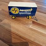 ASG TEKNO AANHANGWAGEN GESLOTEN N.STAAT, Hobby en Vrije tijd, Modelauto's | 1:50, Verzenden, Zo goed als nieuw, Bus of Vrachtwagen