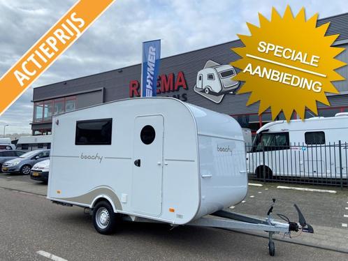 Hobby Beachy 420 Lichtgewicht, Hobby 2025, Caravans en Kamperen, Caravans, Bedrijf, tot en met 3, 750 - 1000 kg, Standaardzit