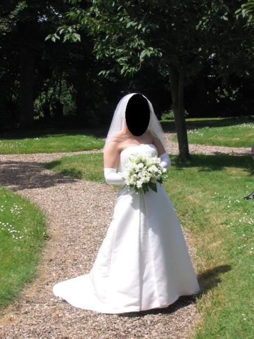Bruidsjapon Diamond white van Maggie Sottero, Kleding | Dames, Trouwkleding en Trouwaccessoires, Zo goed als nieuw, Trouwjurk