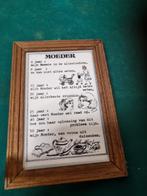 spreuktegel moeder in houten lijst, Antiek en Kunst, Antiek | Wandborden en Tegels, Ophalen of Verzenden