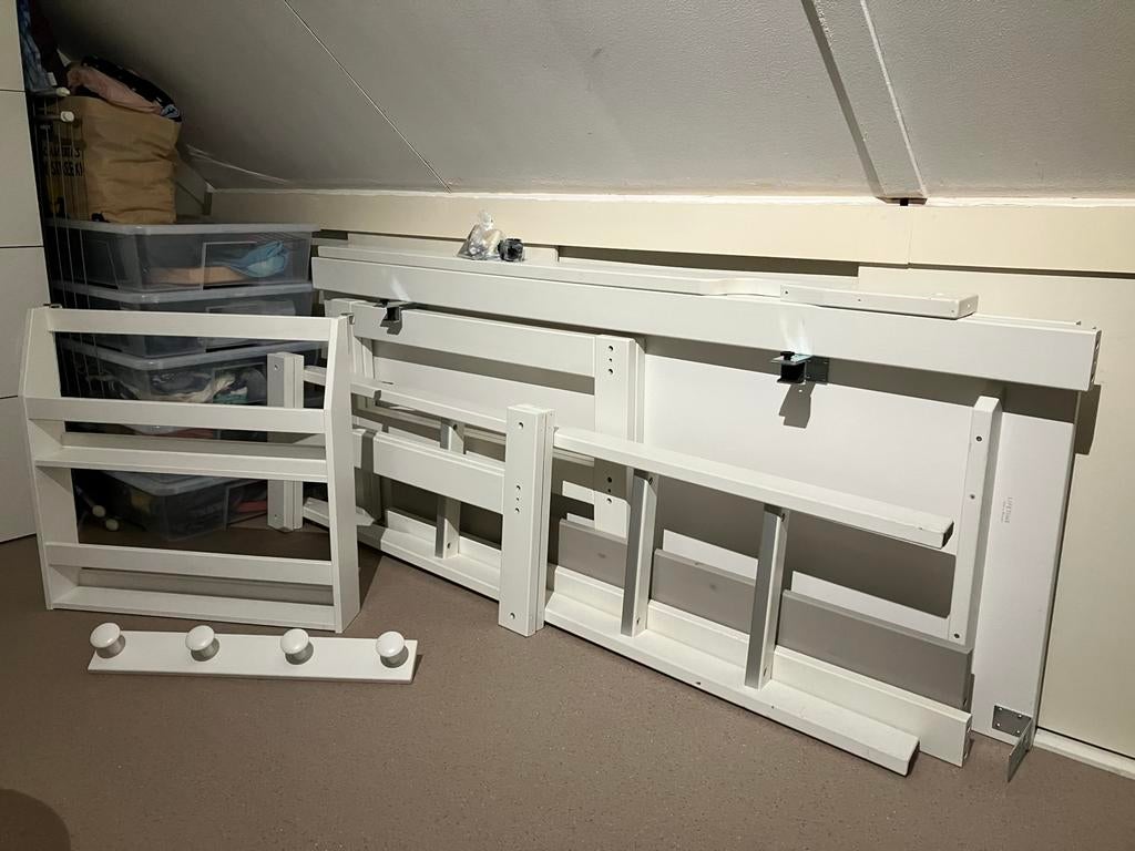 Lifetime ombouwset hoogslaper incl accessoires, Ophalen, Gebruikt, Eenpersoons, 200 cm