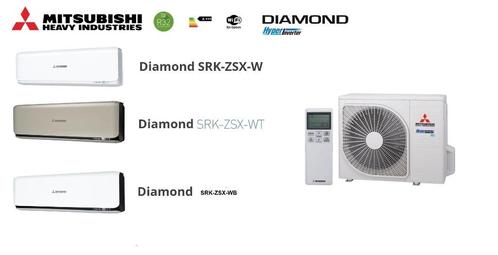 MITSUBISHI HEAVY DIAMOND  HYPER INVERTER WARMTEPOMPEN, Witgoed en Apparatuur, Airco's, Nieuw, Wandairco, 3 snelheden of meer, Koelen en Ontvochtigen