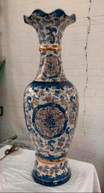 Vaas mooie grote gekleurde Chineese porseleinen ming vaas., Ophalen of Verzenden