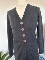 Maliparmi vest, 100% wol, antraciet, L, Kleding | Dames, Truien en Vesten, Maat 42/44 (L), Ophalen of Verzenden, Zo goed als nieuw