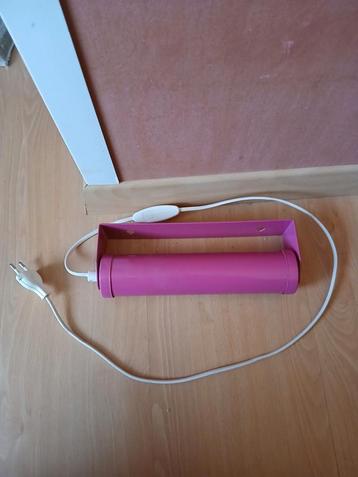 Vintage roze leeslamp, onbeschadigd beschikbaar voor biedingen