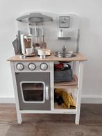 Houten speelkeuken incl pannen en houten snijfruit/groente, Kinderen en Baby's, Ophalen, Gebruikt, Hout, Speelkeuken