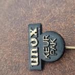 SPELDJE Unox keur pak (zwart), Verzamelen, Speldjes, Pins en Buttons, Ophalen of Verzenden, Zo goed als nieuw