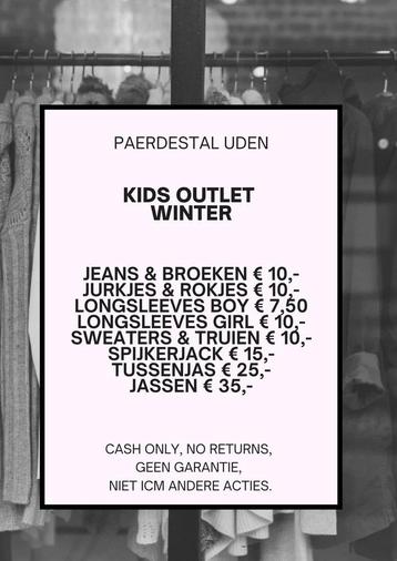 Outlet kleding! Goedkoop en nieuw beschikbaar voor biedingen