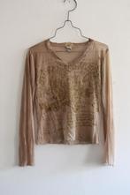 People of the labyrinths zijde top mt S, Kleding | Dames, Overige kleuren, Verzenden, Lange mouw, Maat 36 (S)
