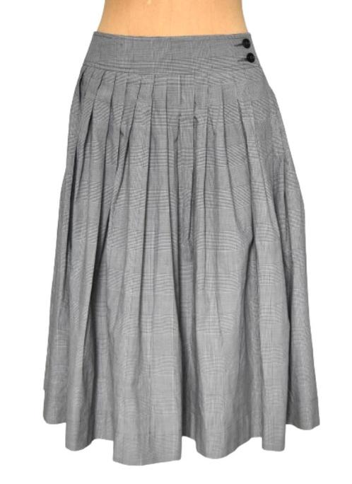 Nieuwe Pauw overslag plooirok, rok, grijs, Mt. S, Kleding | Dames, Rokken, Nieuw, Maat 36 (S), Grijs, Knielengte, Verzenden