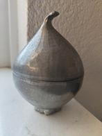 Tin (nen) Appel met losse deksel mooie strakke vormgeving, Antiek en Kunst, Antiek | Tin, Ophalen of Verzenden