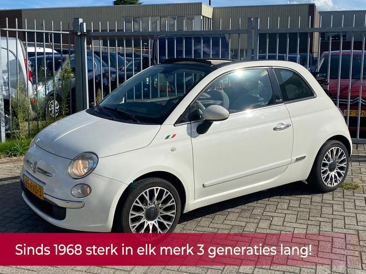 Fiat 500 C 0.9 TwinAir Lounge 86PK NL AUTO NAP! Leer l Airco, Auto's, Fiat, Bedrijf, Te koop, 500C, ABS, Airbags, Airconditioning