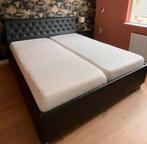 Tweepersoonsbed 180 / 200, Huis en Inrichting, Slaapkamer | Bedden, Ophalen, Zwart, Tweepersoons, Zo goed als nieuw