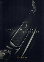 Folder Lexus GS 300 Edition en GS 300 T3 (Duitse uitg. 1996), Verzenden, Gelezen, Overige merken