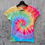 Regenboog spiral tie dye zomer festival tshirt dames maat XS, Overige kleuren, Nieuw, Ophalen of Verzenden, Spiral Creaties