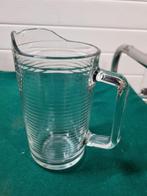 Schenkkan geribbeld glas, Ophalen of Verzenden