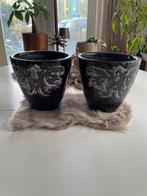 Mooie plantenpotten - set van 2, Rond, Binnen, Ophalen of Verzenden, Zo goed als nieuw