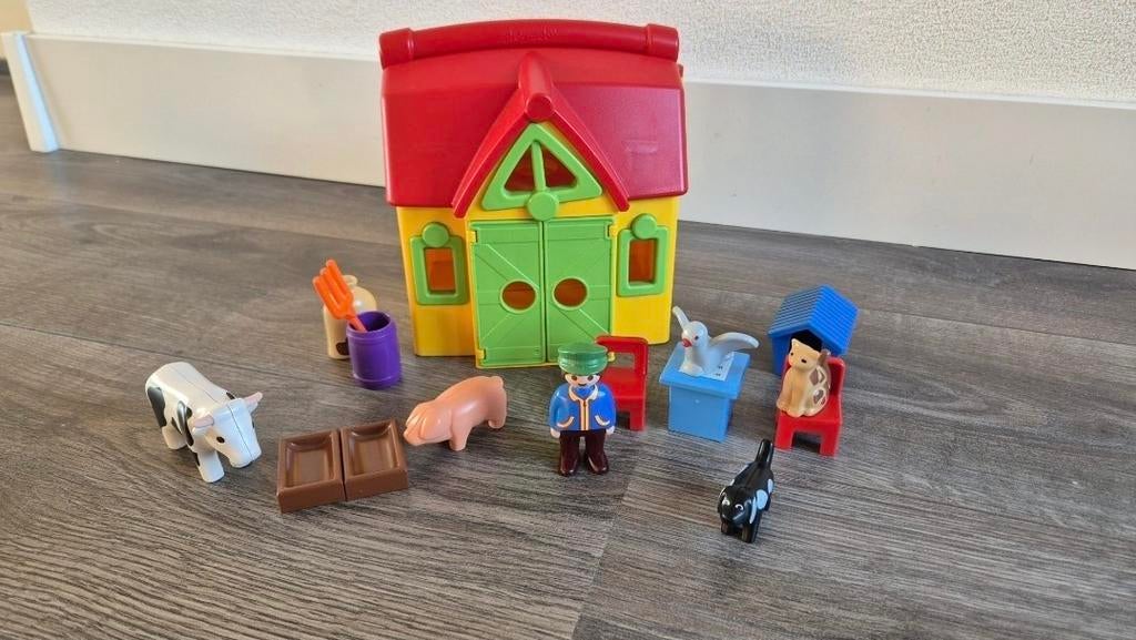 Playmobil 1 2 3 Meeneemboerderij - Compleet, Kinderen en Baby's, Speelgoed | Playmobil, Ophalen of Verzenden, Gebruikt, Complete set