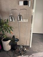 Lampen: 2 Vloerlampen & 1 Tafellamp, Ophalen, Zo goed als nieuw, Metaal, 150 tot 200 cm