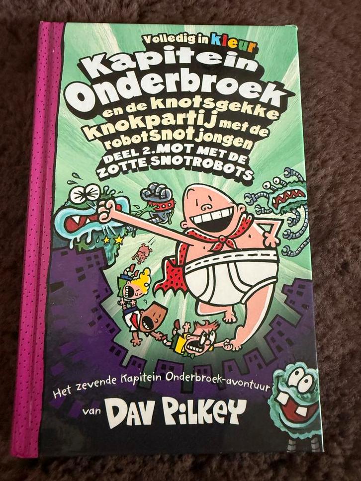 Kapitein Onderbroek - mot met de zotte snotrobots - deel2, Boeken, Kinderboeken | Jeugd | onder 10 jaar, Gelezen, Fictie algemeen